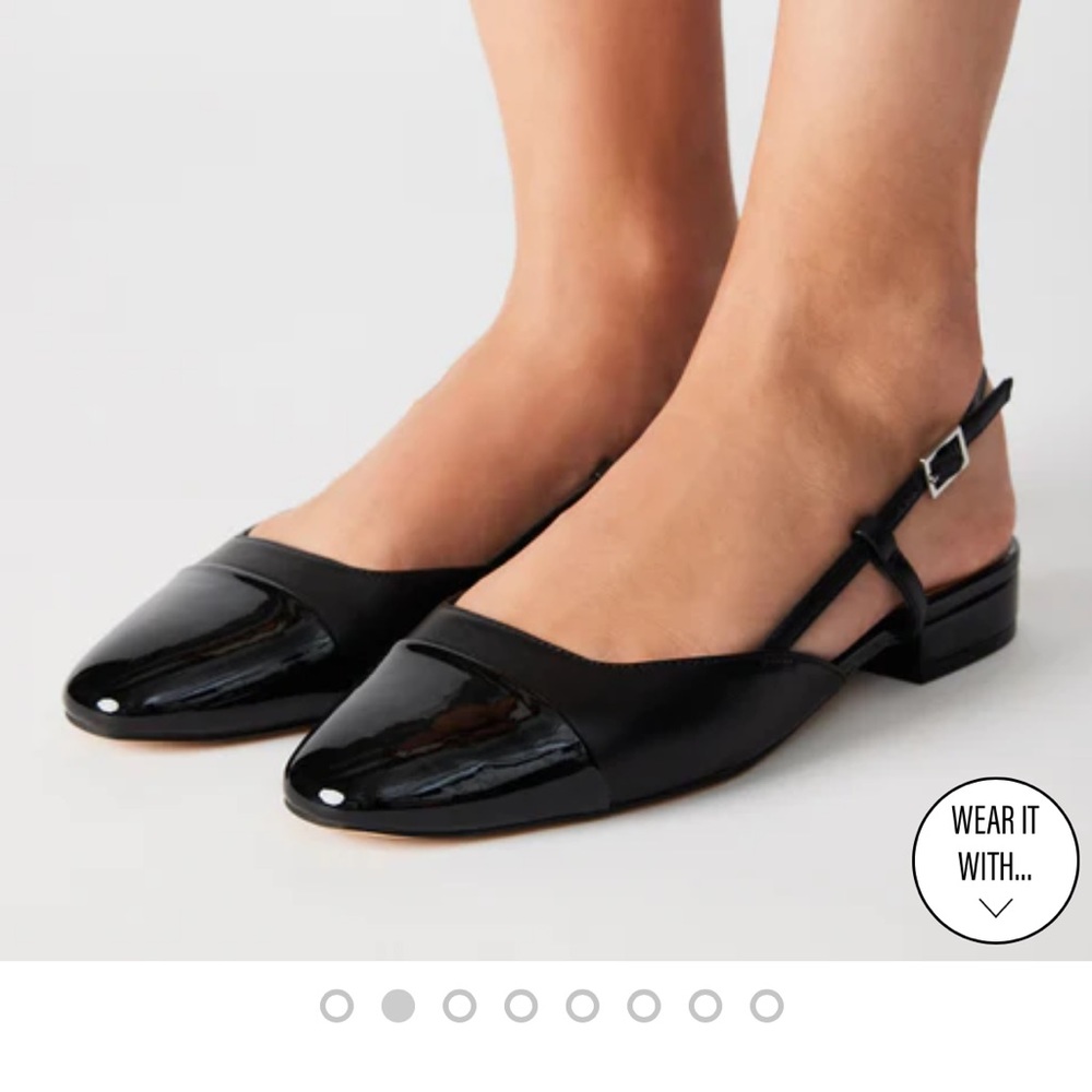 Steve Madden Belinda Black Leather flat